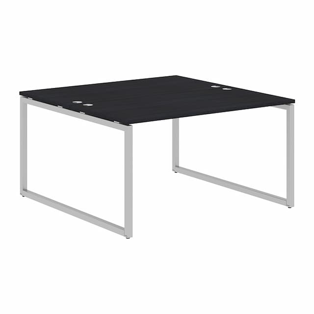 Стол 2-х местный Skyland XQWST 1414 дуб юкон/алюминий 1400х1406х750