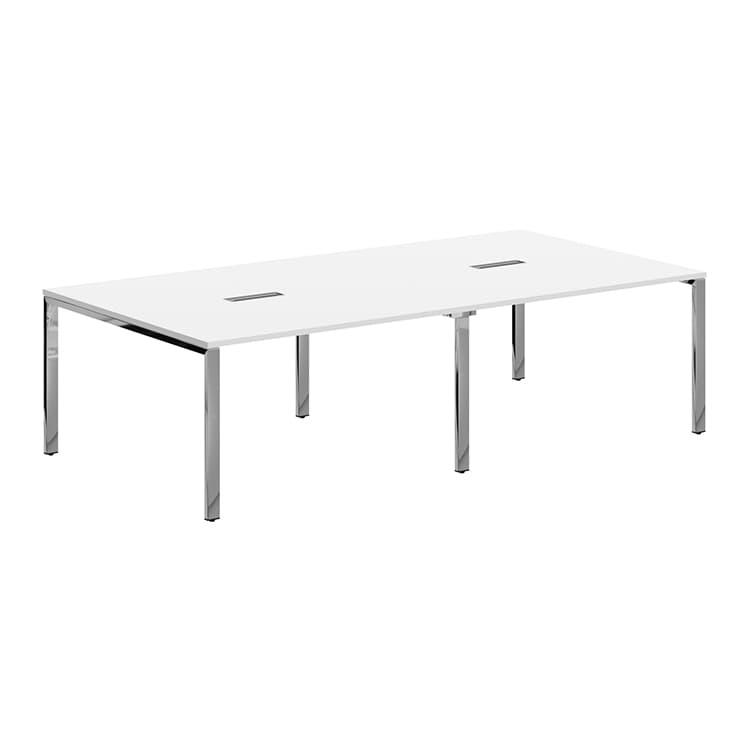 Конференц стол Skyland XGSCT 2714.1 Белый/Нержавеющая сталь 2720х1406х750 XTEN GLOSS