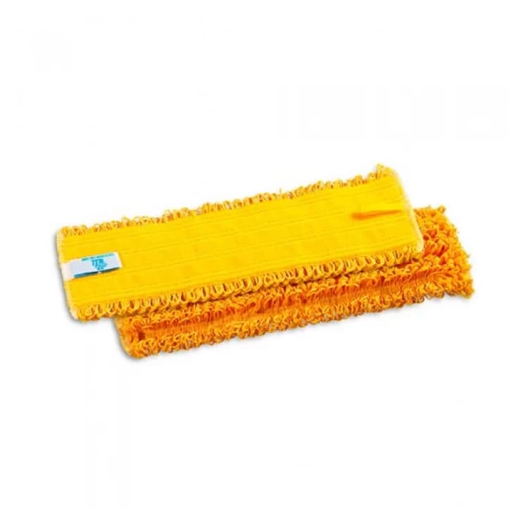 Моп TTS Microriccio с липучками, микрофибра, желтый, 40x10,5 см
