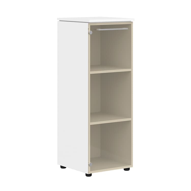 Шкаф колонка со стеклянной дверью Skyland MMC 42.2 белый 429х423х1188 MORRIS