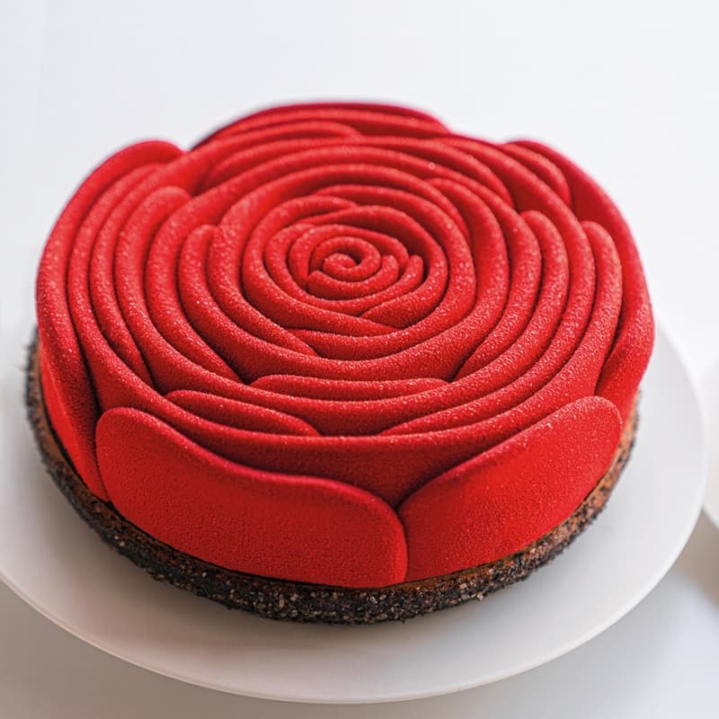 Форма для мороженого/суфле 3D PAVONI La vie en rose d180мм h45мм (объем 0,96л), силикон