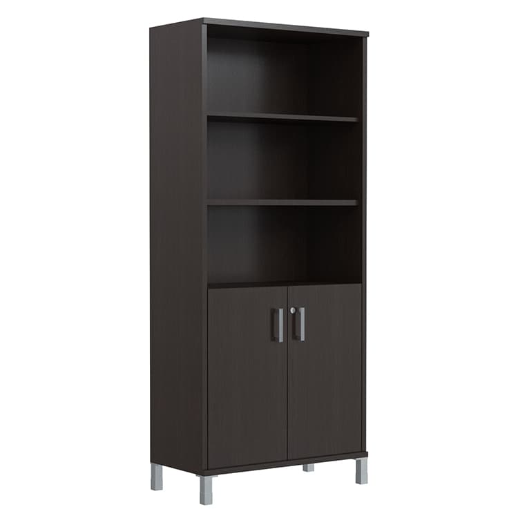 Шкаф высокий с замком в глухих малых дверях Skyland B 430.3(RZ) венге магия 900х450х2054 BORN