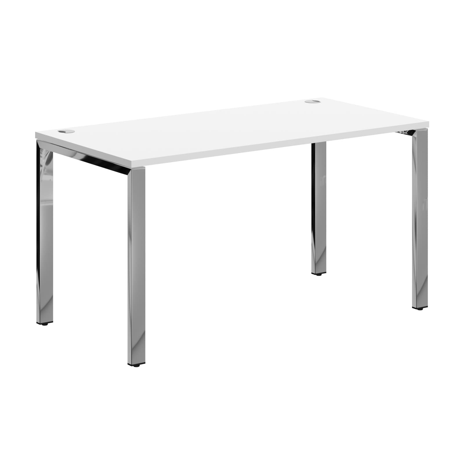 Стол прямой Skyland XGST 147.1 белый/нержавеющая сталь 1400х700х750 XTEN GLOSS