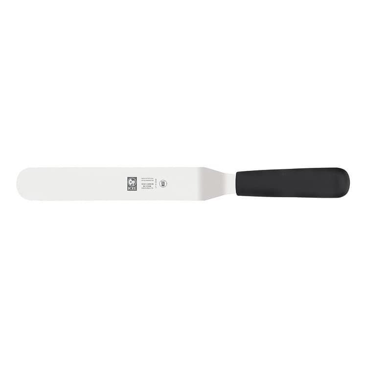 Лопатка ICEL Offset spatula 54100.6006000.150 изогнутая, 150 мм, черная ручка