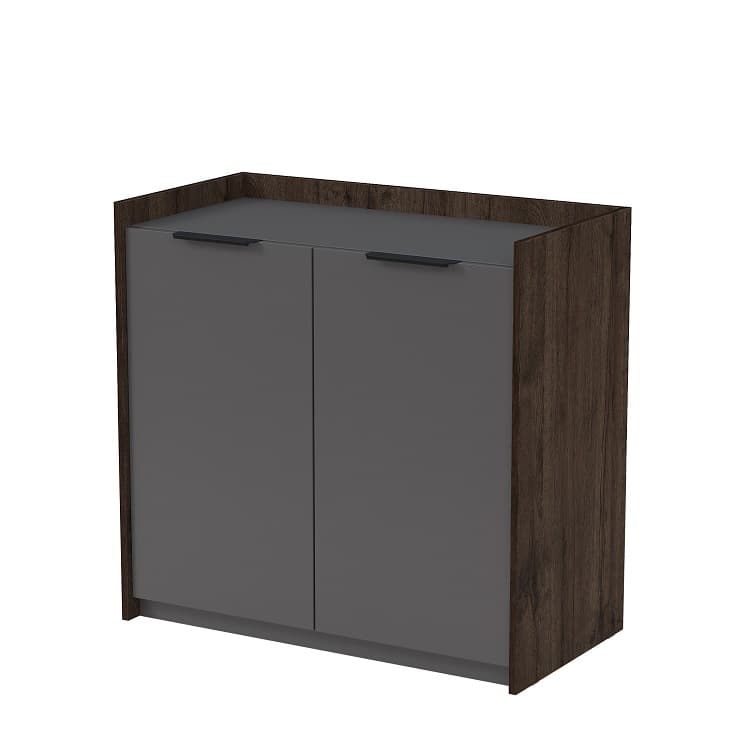 Тумба распашная Алсав MAGNETIC 15ТР.809 (900х460х860) брауни/graphit