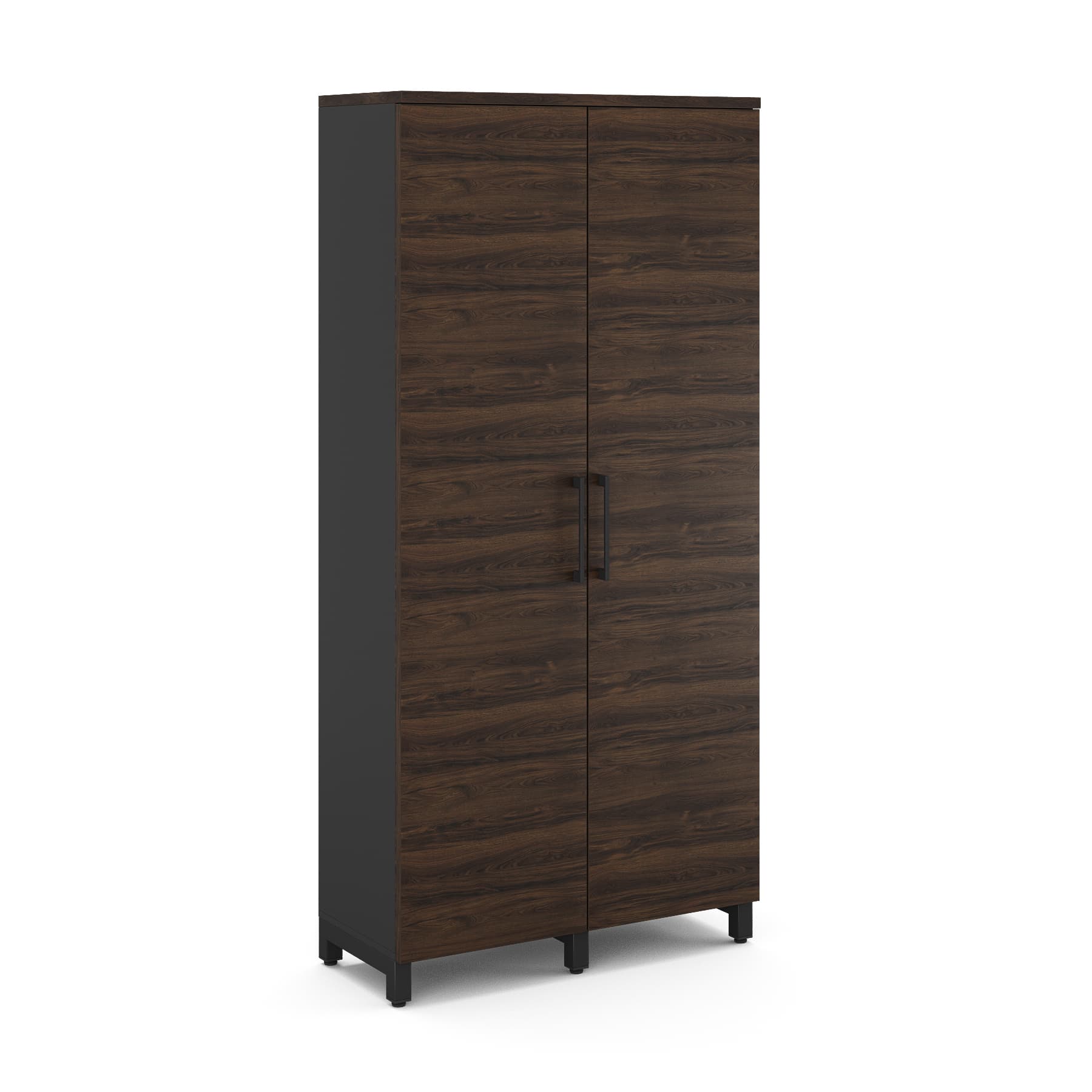 Шкаф распашной Kobor HR/5-90/60/M black/charlston
