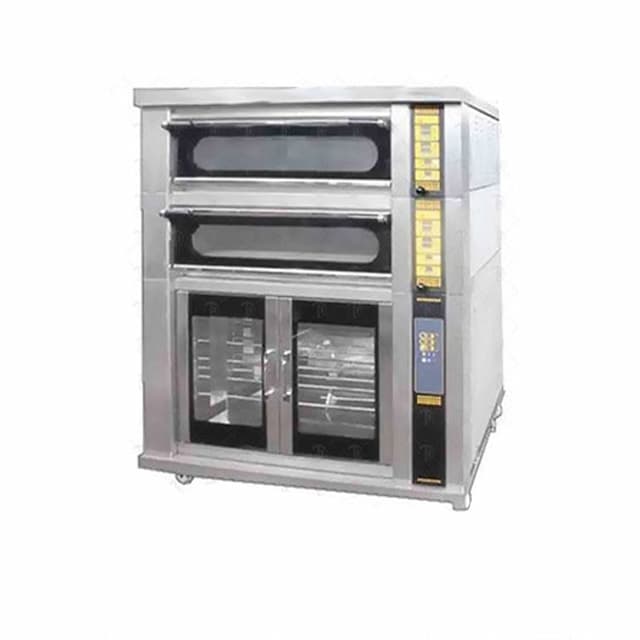 Подовая хлебопекарная печь Sinmag SK-P932G (3прот, 2яр,керам.под,пар,навес,расстойка)