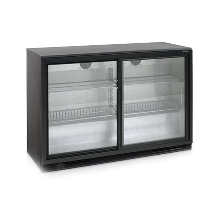 Шкаф холодильный со стеклом TEFCOLD BA30S-2-P барный черный