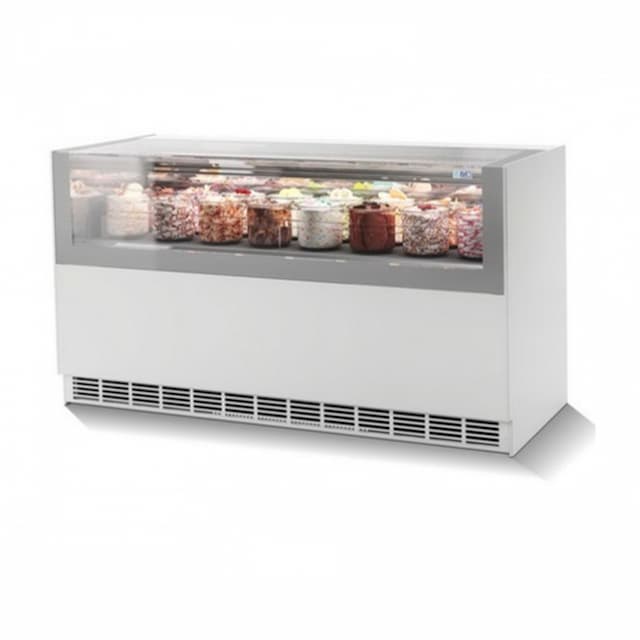 Витрина для мороженого ISA ONESHOW Stand 120+120 цвет белый