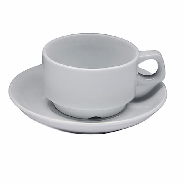 Чайная пара с круглым блюдцем Collage 250 мл