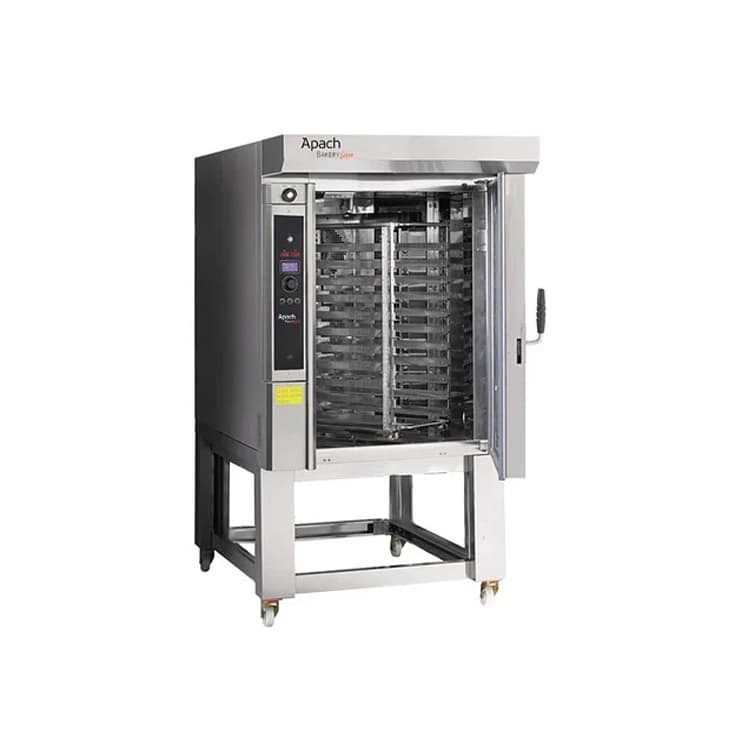 Печь миниротационная электрическая с подставкой с направляющими APACH BAKERY LINE C46ES EMPTA