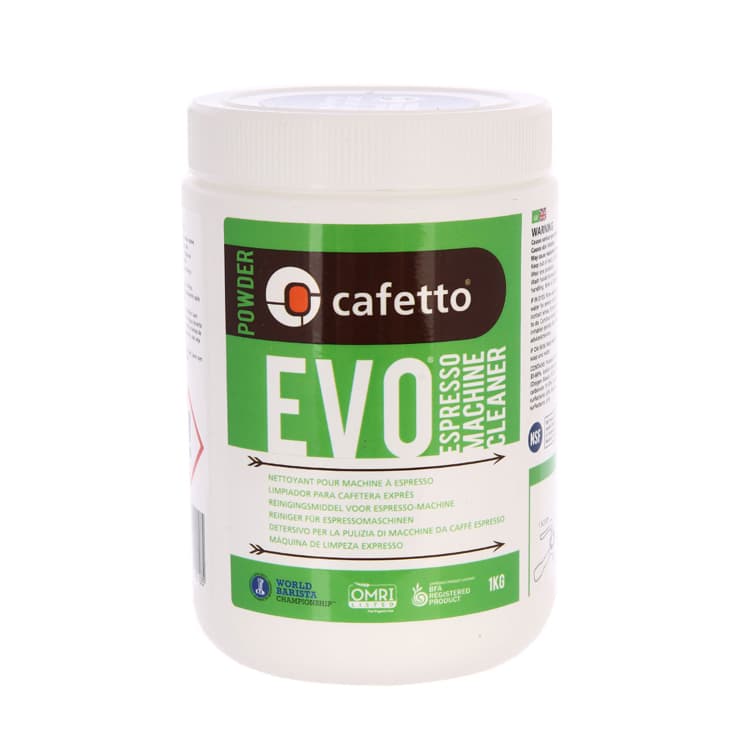Средство для чистки рожковых кофемашин Cafetto Evo Powder 1 кг, органик.