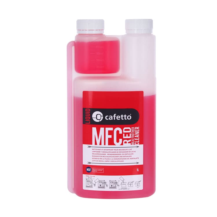 Средство для чистки капучинаторов и питчеров Cafetto MFC Red, кислотное, 1 литр