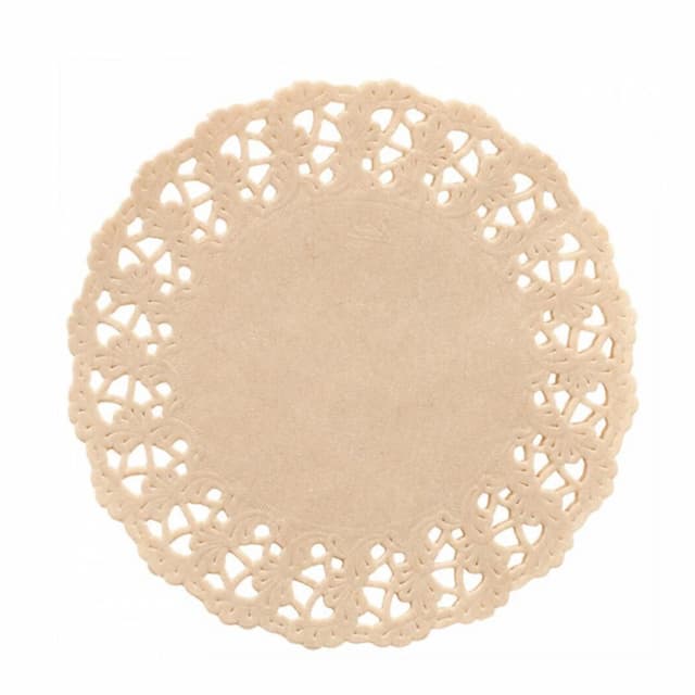 Салфетка ажурная натуральная, крафт d 19 см, 250 шт/уп, Garcia de PouИспания